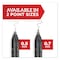 Sharpie Professional Design Roller Ball Pen, Stick, Fine 0.5 mm, Black Ink, Black Barrel, 4PK 2093222 - alternate 10